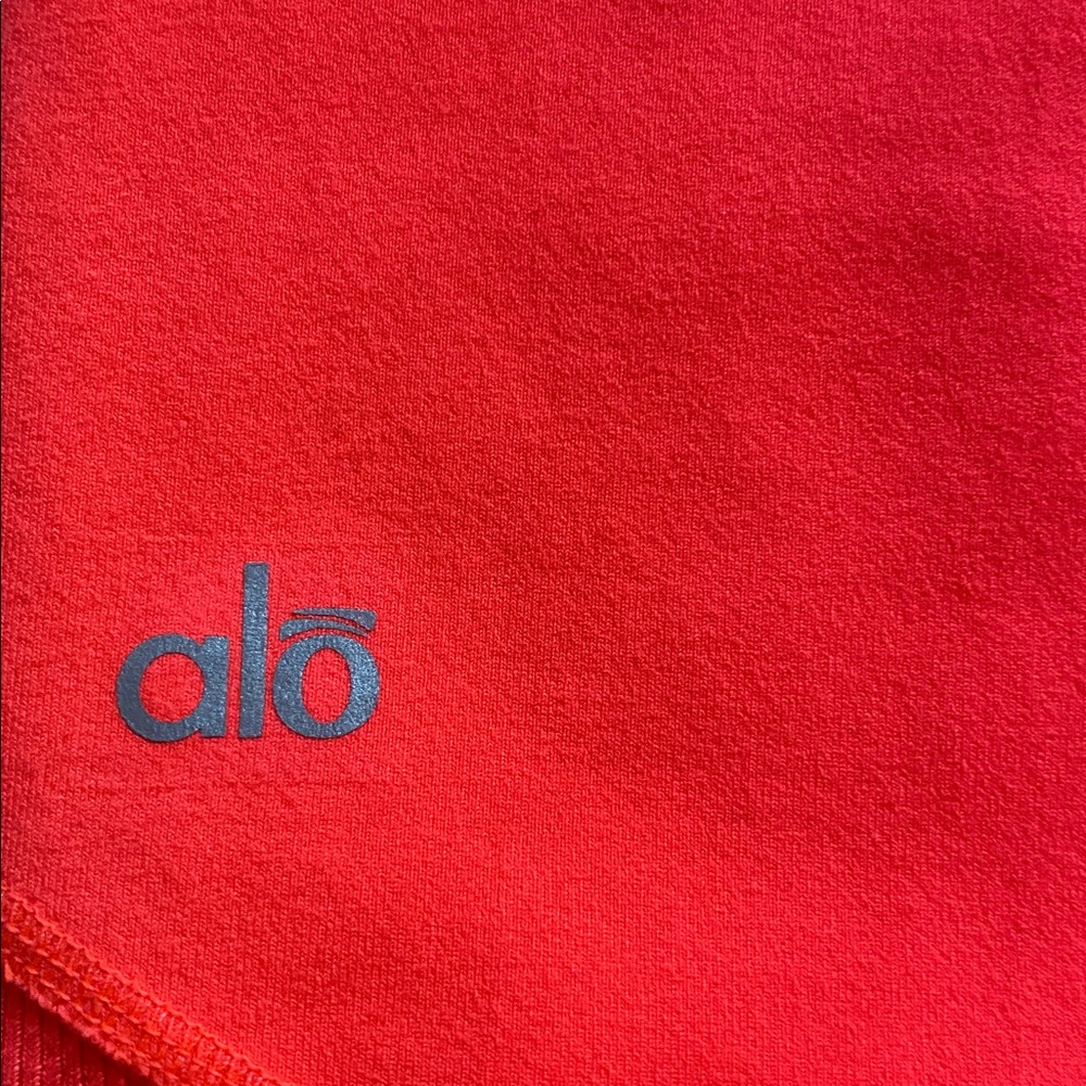 ALO brand orange yoga  leggings size large pocket inside - Picture 7 of 8